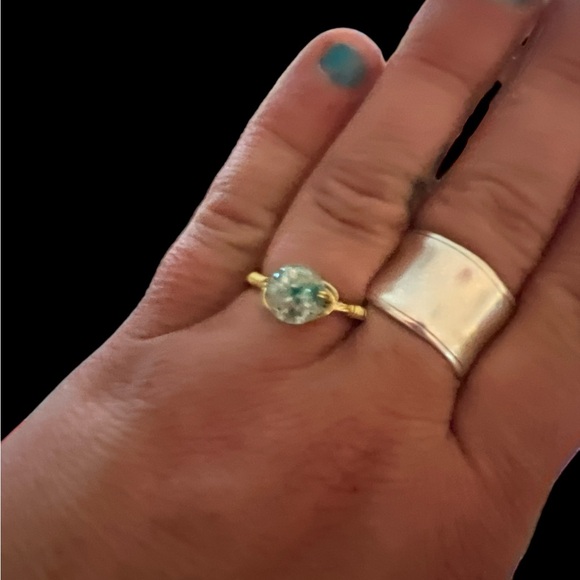 HANDMADE | STONE WIRE RING SZ 7 - Picture 4 of 5